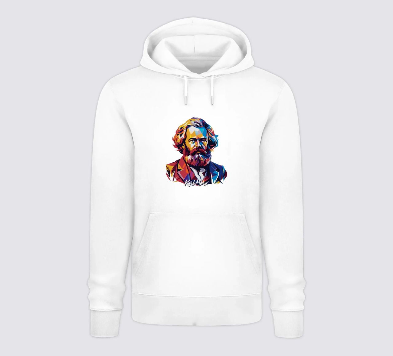 Karl Marx in WPAP Pop Art felpa con cappuccio da vectorartnesia