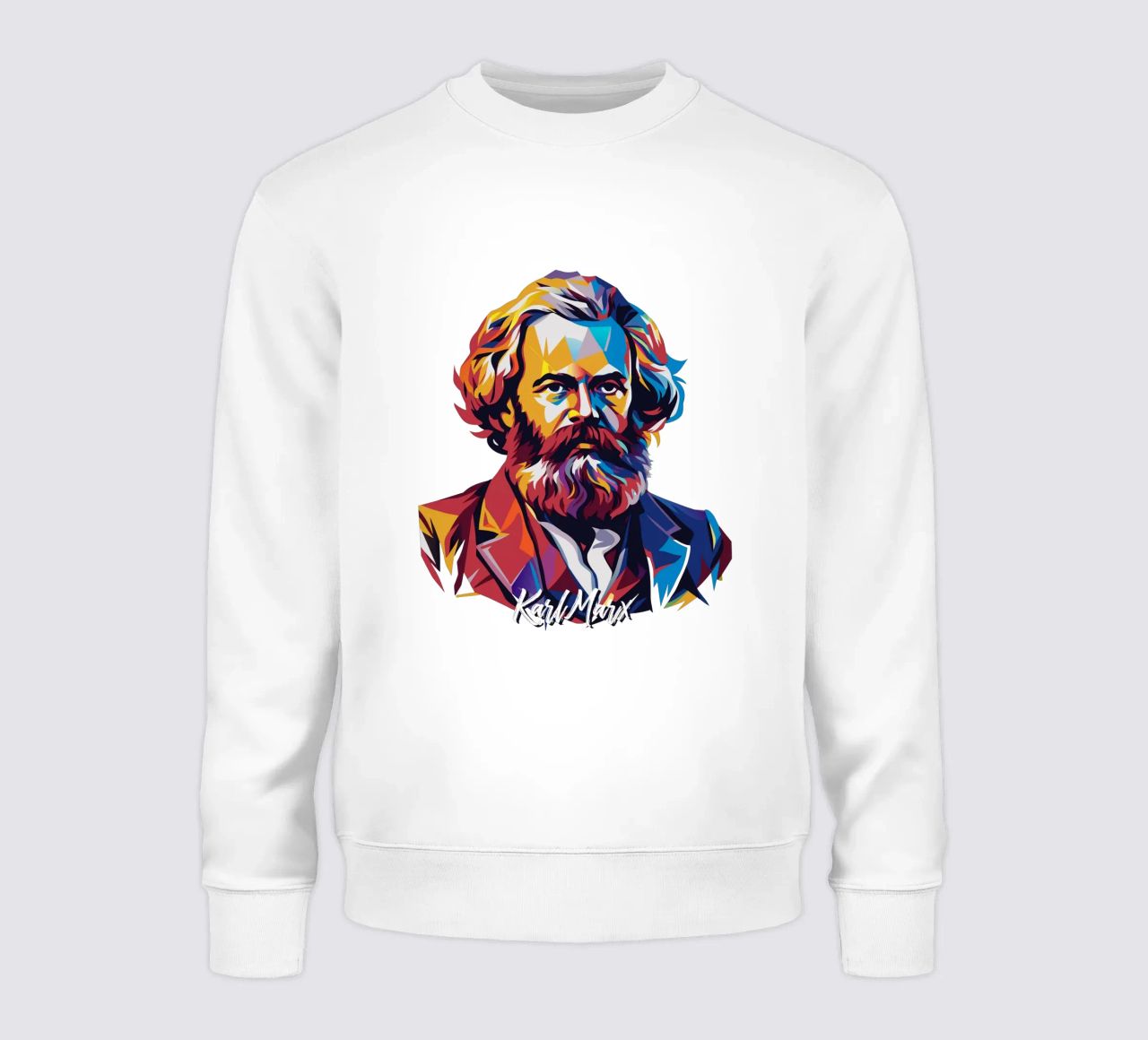 Karl Marx in WPAP Pop Art felpa da vectorartnesia