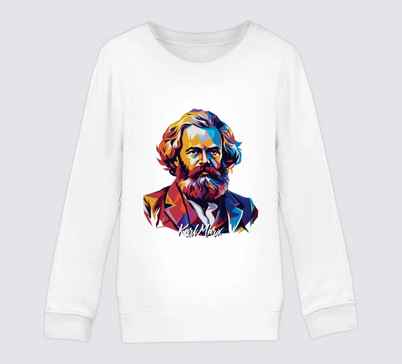 Karl Marx in WPAP Pop Art felpa bambino da vectorartnesia