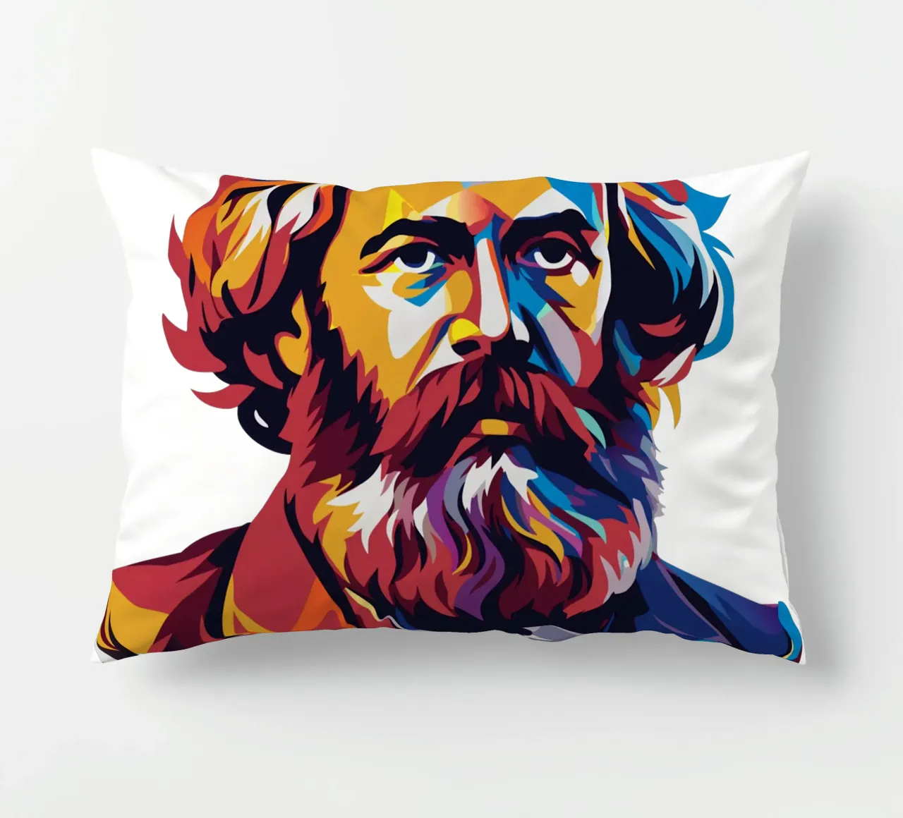 Karl Marx in WPAP Pop Art cojín de vectorartnesia