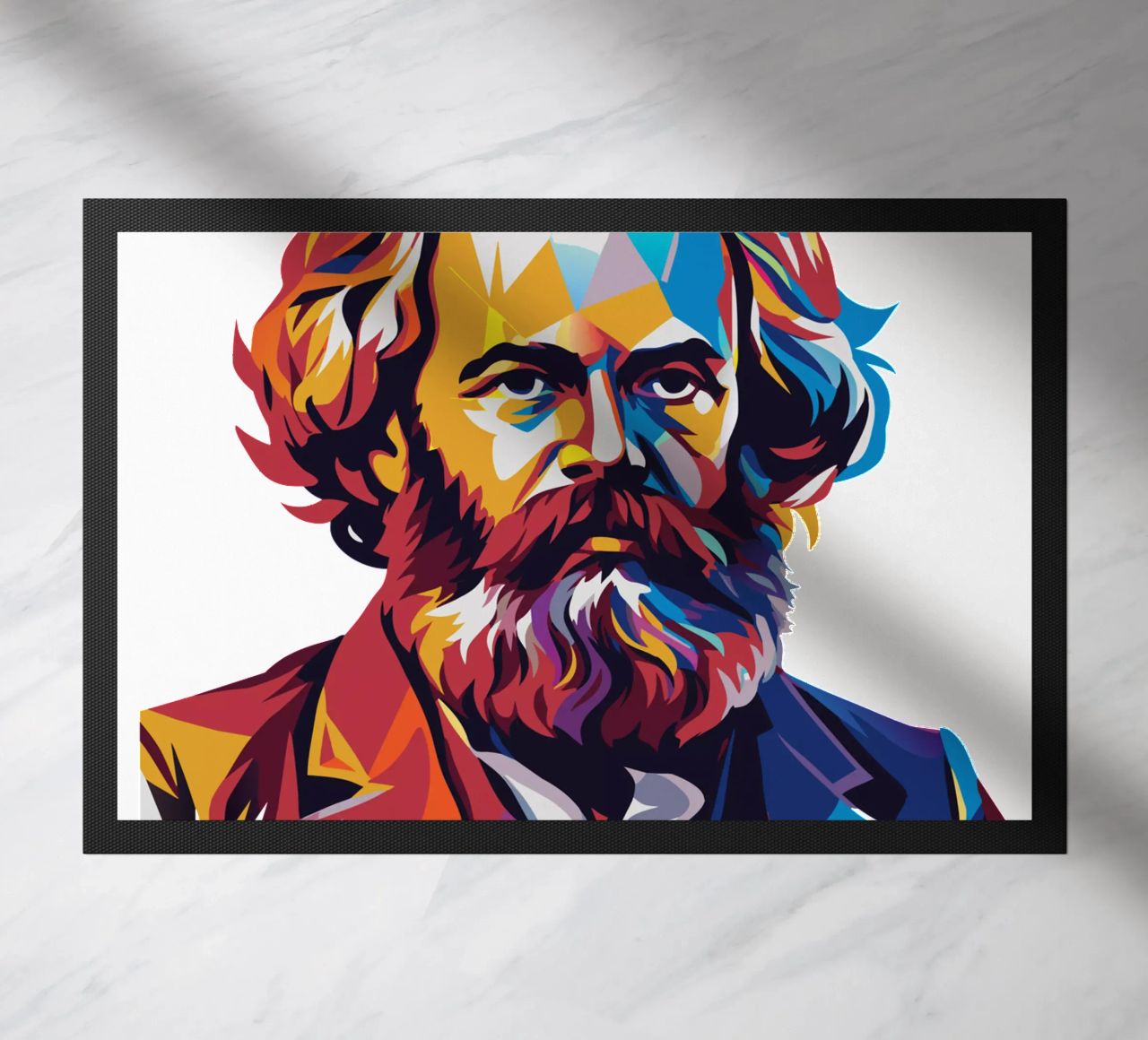 Karl Marx in WPAP Pop Art zerbino da vectorartnesia