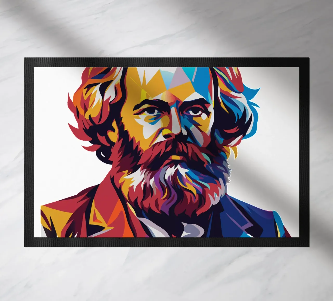 Karl Marx in WPAP Pop Art zerbino da vectorartnesia