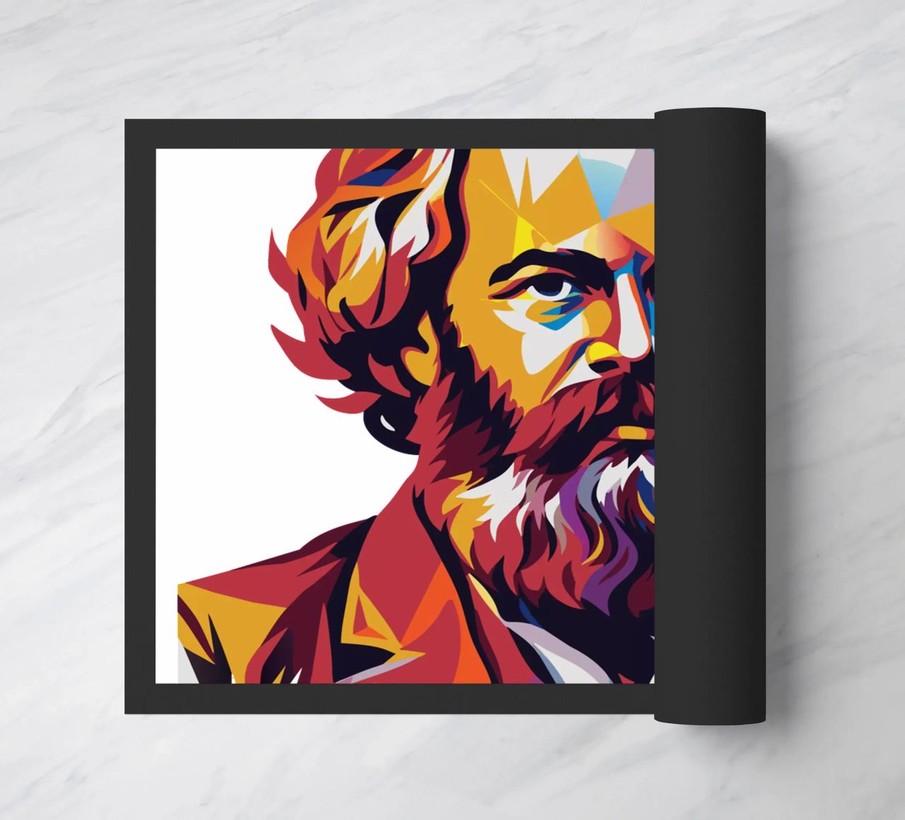 Karl Marx in WPAP Pop Art zerbino da vectorartnesia