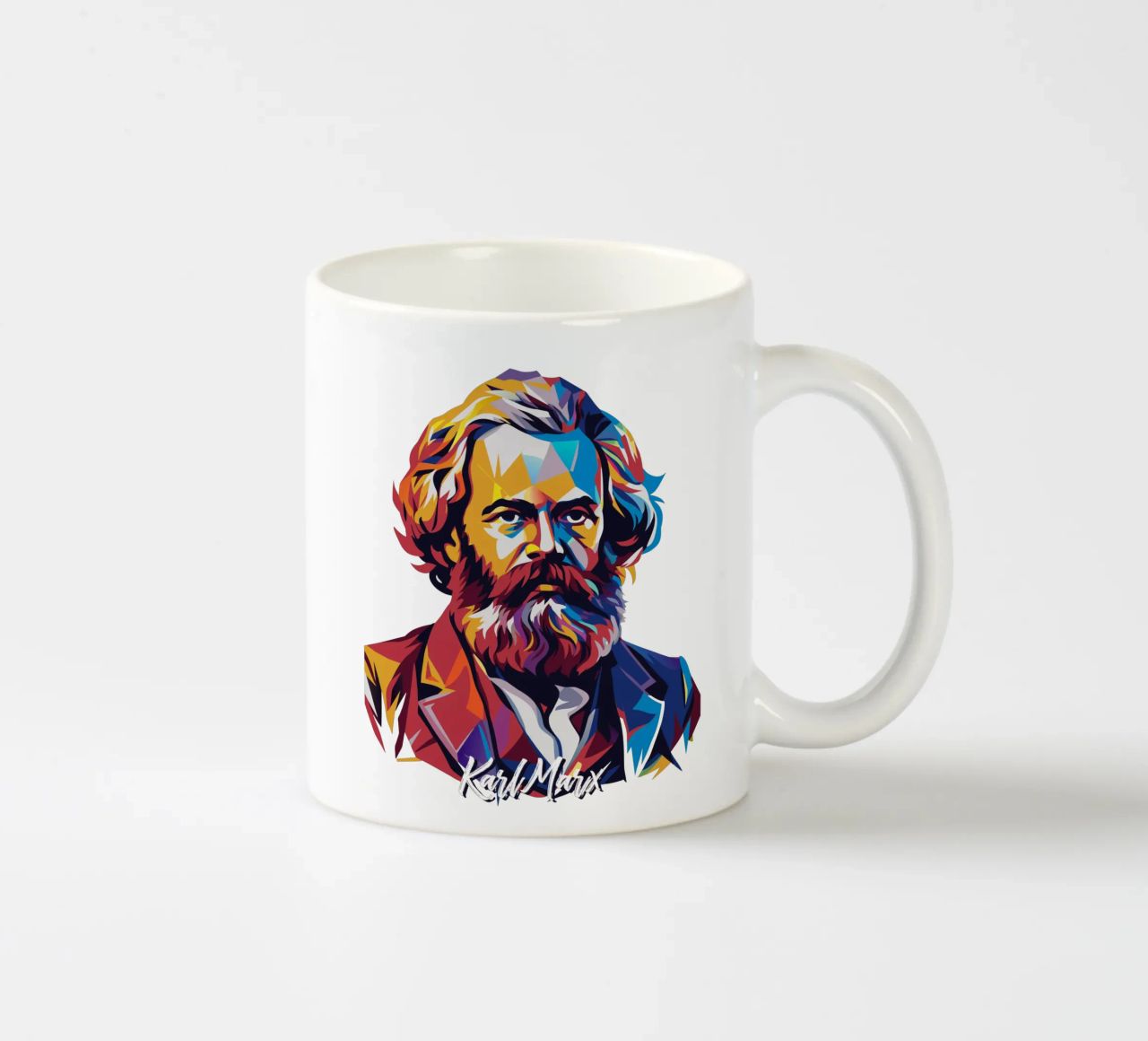 Karl Marx in WPAP Pop Art tazza in ceramica da vectorartnesia