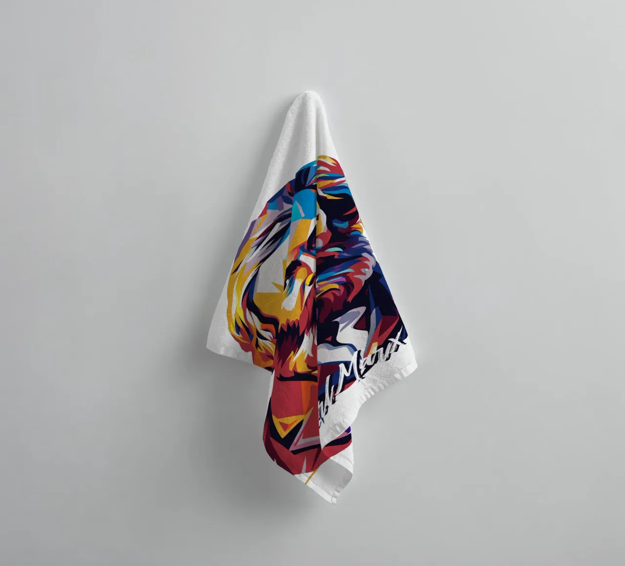 Karl Marx in WPAP Pop Art asciugamano da bagno da vectorartnesia