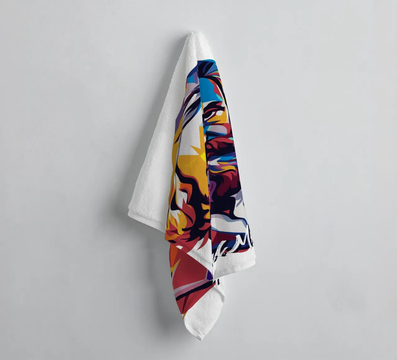 Karl Marx in WPAP Pop Art asciugamano da bagno da vectorartnesia