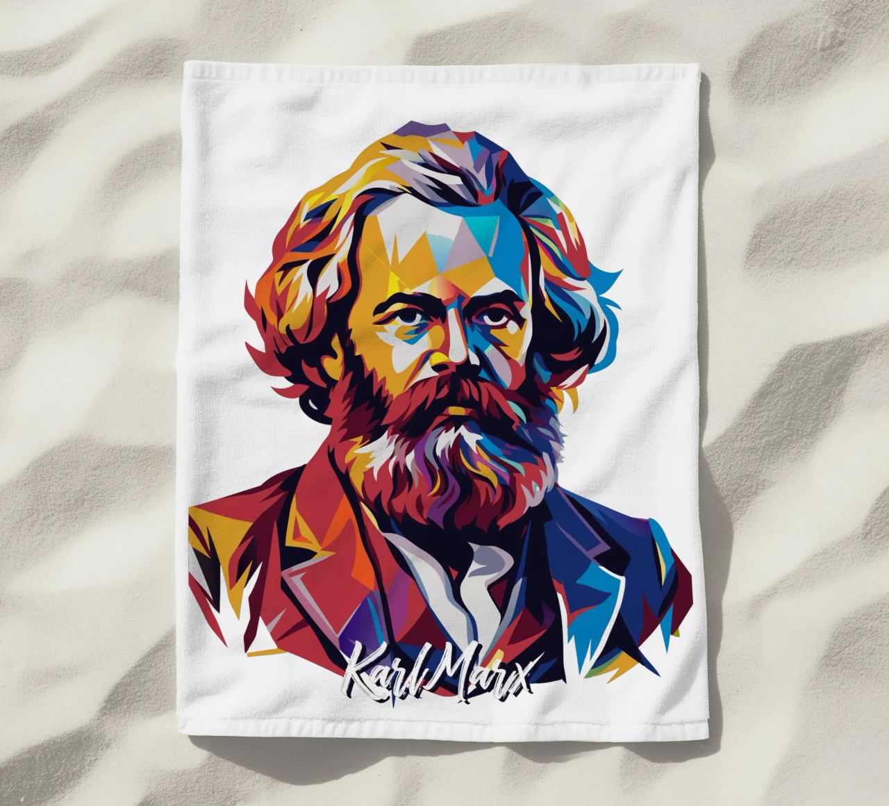 Karl Marx in WPAP Pop Art telo mare da vectorartnesia