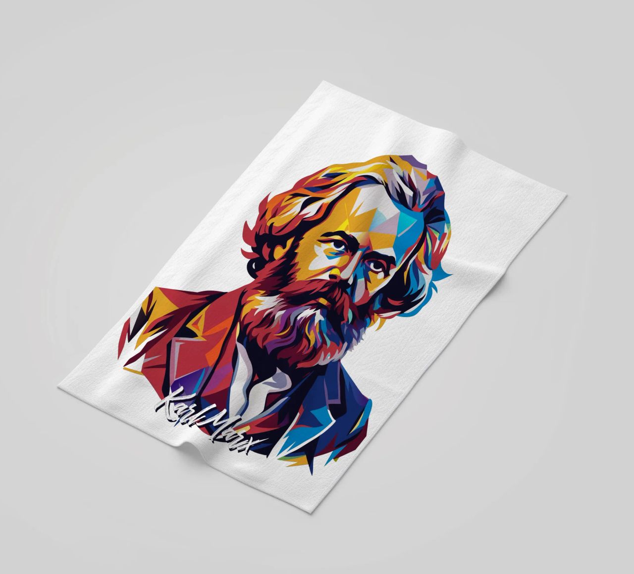 Karl Marx in WPAP Pop Art telo mare da vectorartnesia