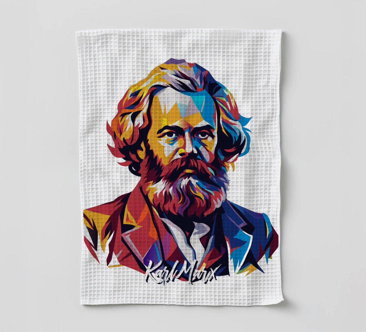 Karl Marx in WPAP Pop Art canovaccio da cucina da vectorartnesia