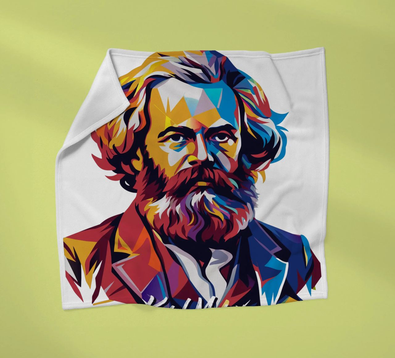 Karl Marx in WPAP Pop Art coperta in pile da vectorartnesia