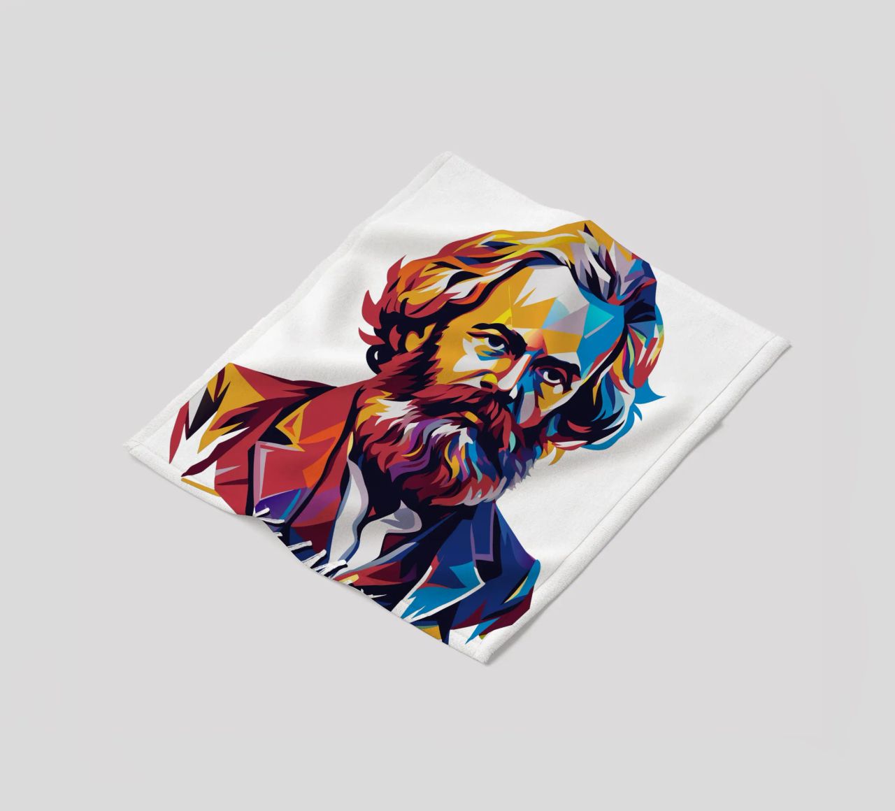 Karl Marx in WPAP Pop Art coperta in pile da vectorartnesia