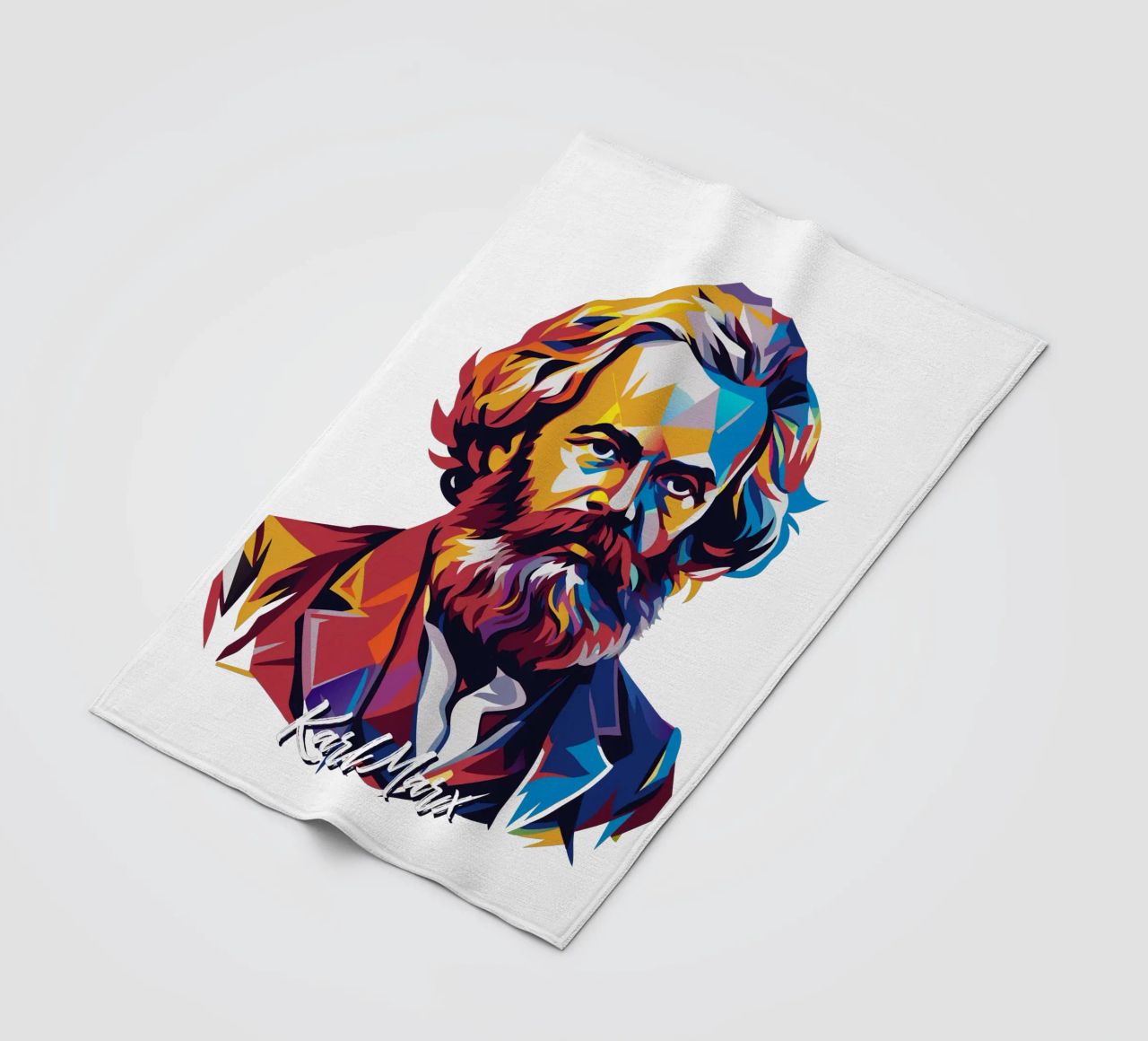 Karl Marx in WPAP Pop Art coperta in pile da vectorartnesia