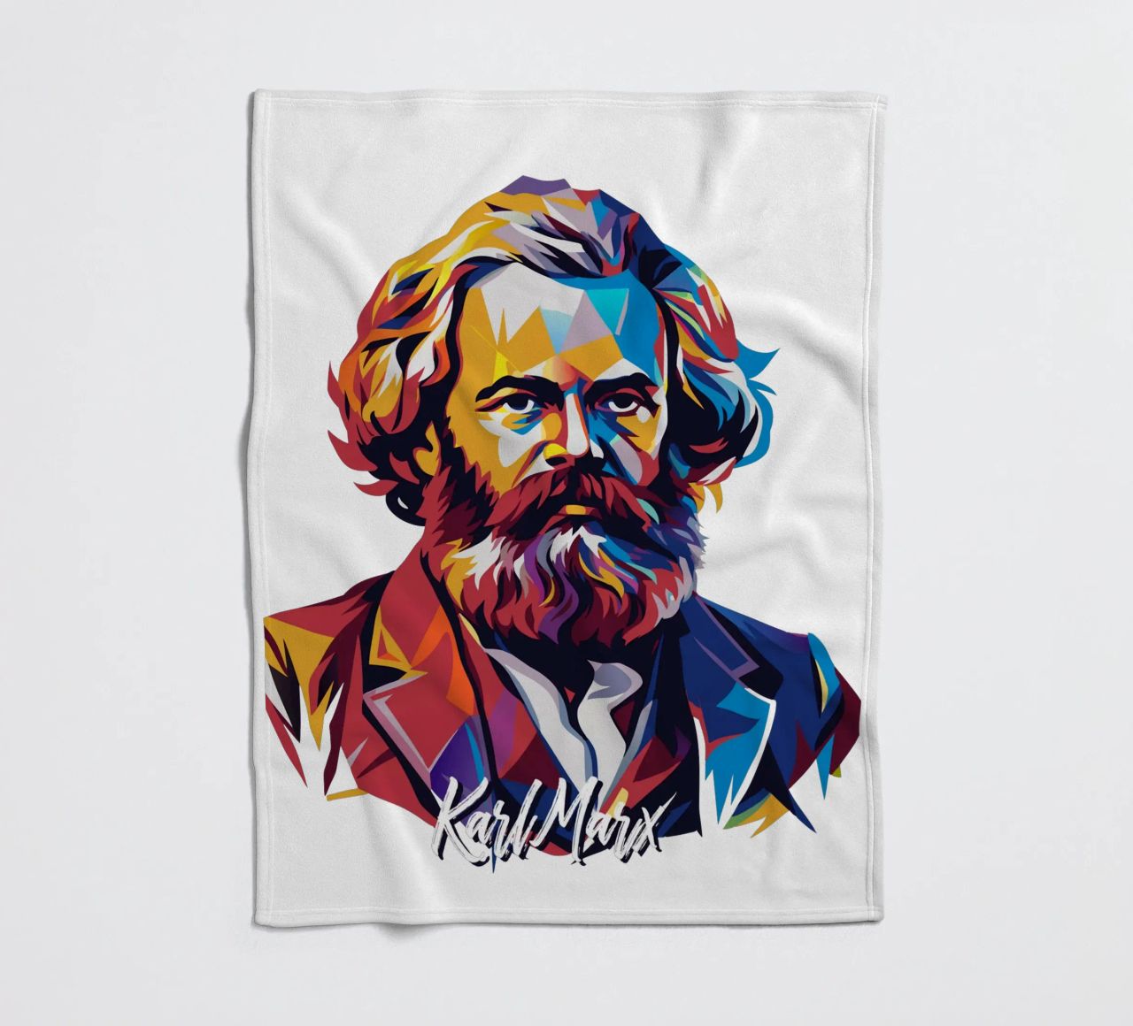 Karl Marx in WPAP Pop Art coperta in pile da vectorartnesia