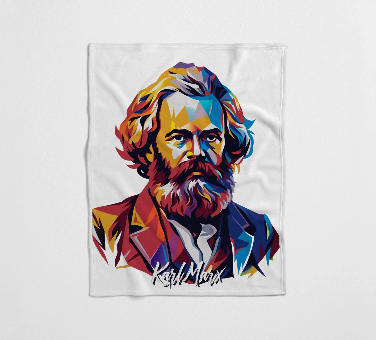 Karl Marx in WPAP Pop Art coperta in pile da vectorartnesia