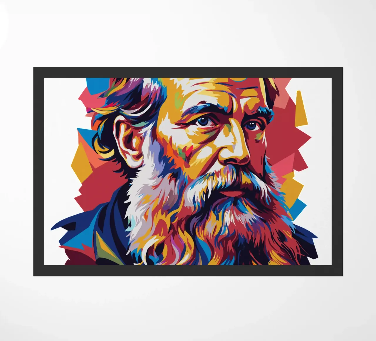 Leo Tolstoy in WPAP Pop Art zerbino da vectorartnesia