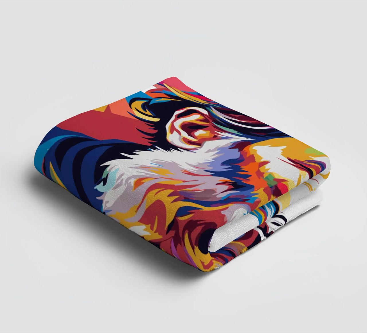 Leo Tolstoy in WPAP Pop Art asciugamano da bagno da vectorartnesia