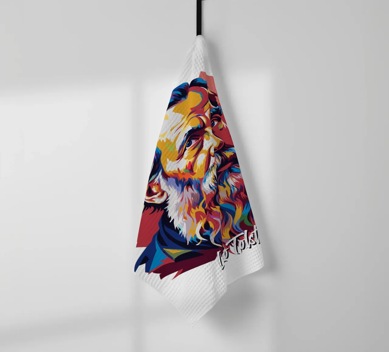 Leo Tolstoy in WPAP Pop Art canovaccio da cucina da vectorartnesia