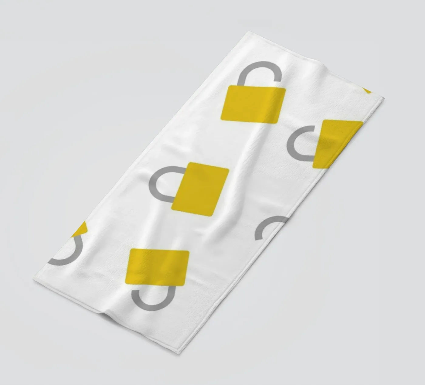 Key Open Random beach towel by Studio Fun Boy