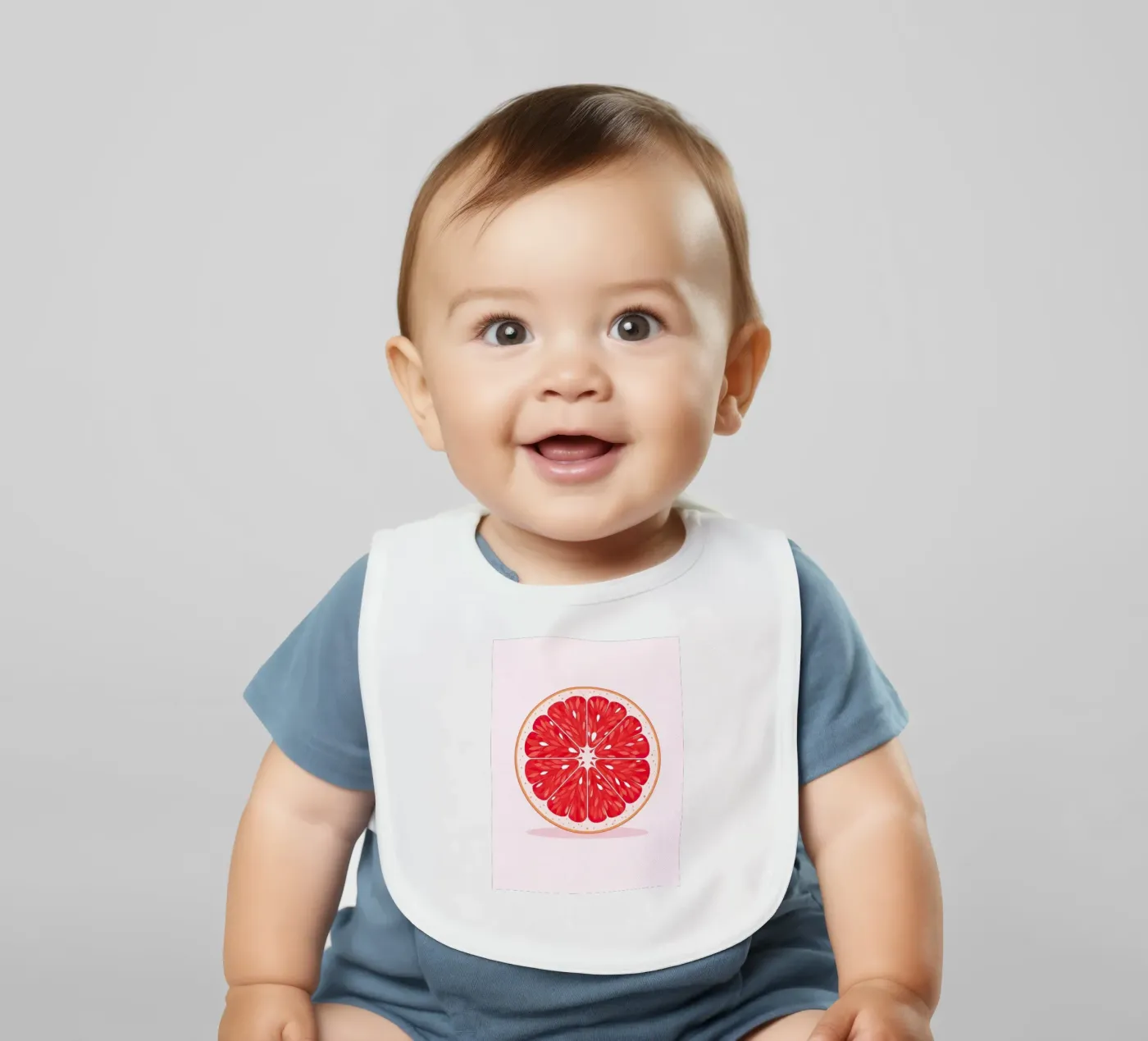 Grapefruit-Hälfte Babylätzchen von FlatPrint Studio