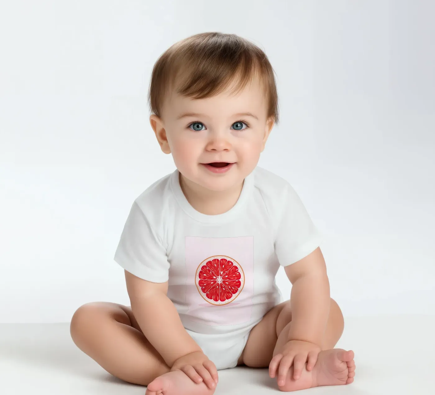 Demi-pamplemousse body bébé de FlatPrint Studio