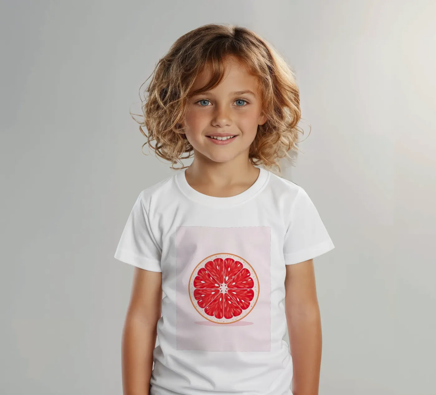 Grapefruit Half t-shirt bambini da FlatPrint Studio