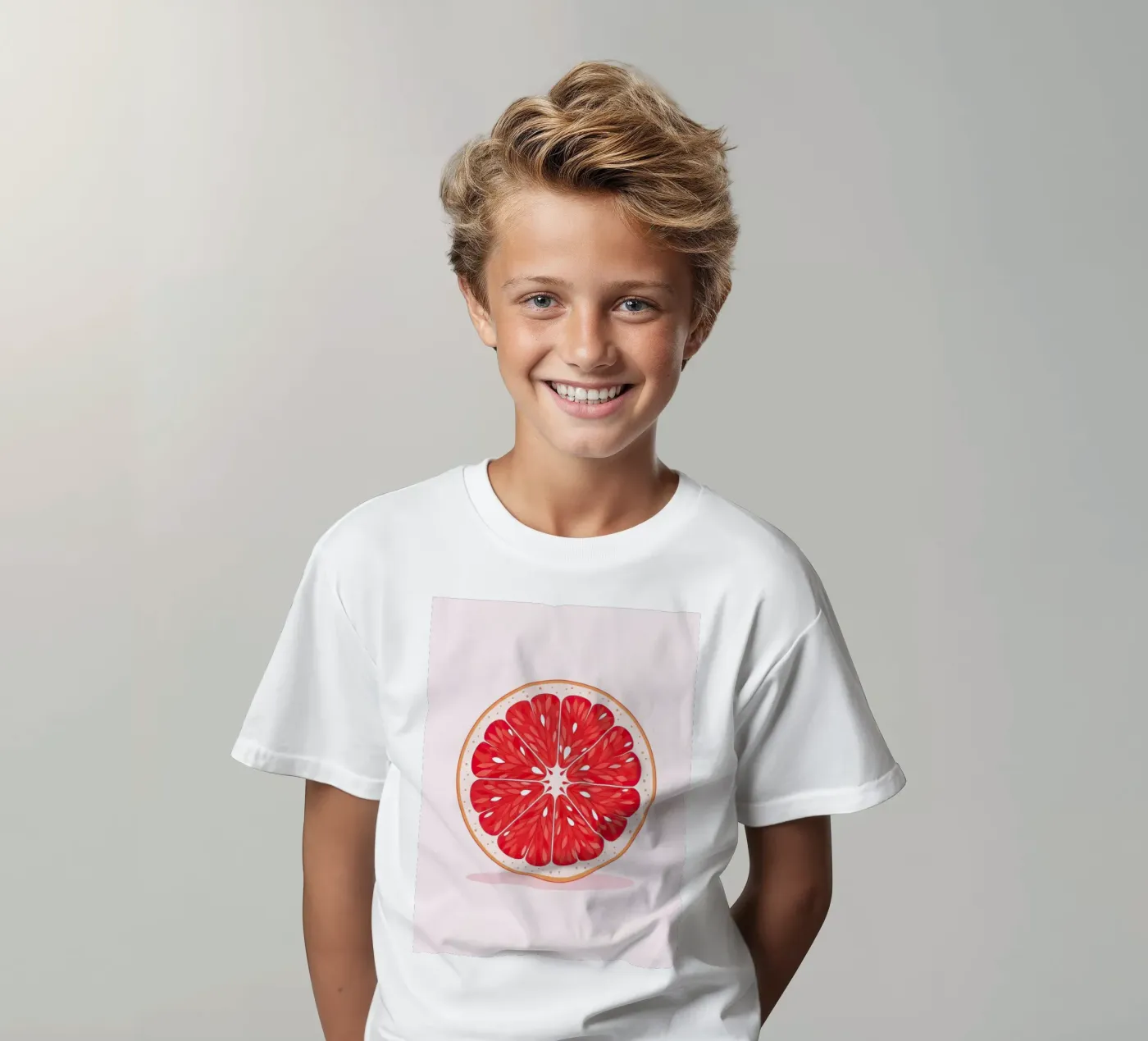 Grapefruit Half t-shirt bambini da FlatPrint Studio