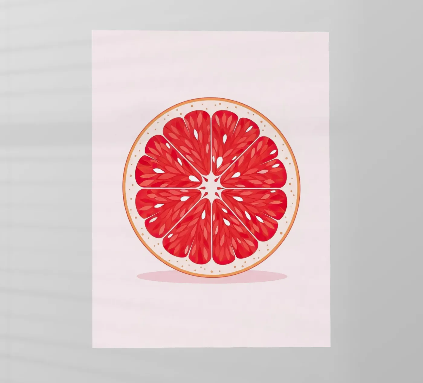 Mezzo pompelmo pellicola backlit da FlatPrint Studio