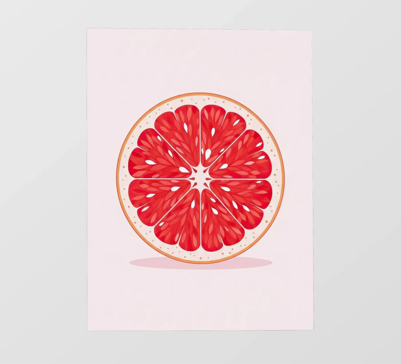 Mezzo pompelmo pellicola backlit da FlatPrint Studio