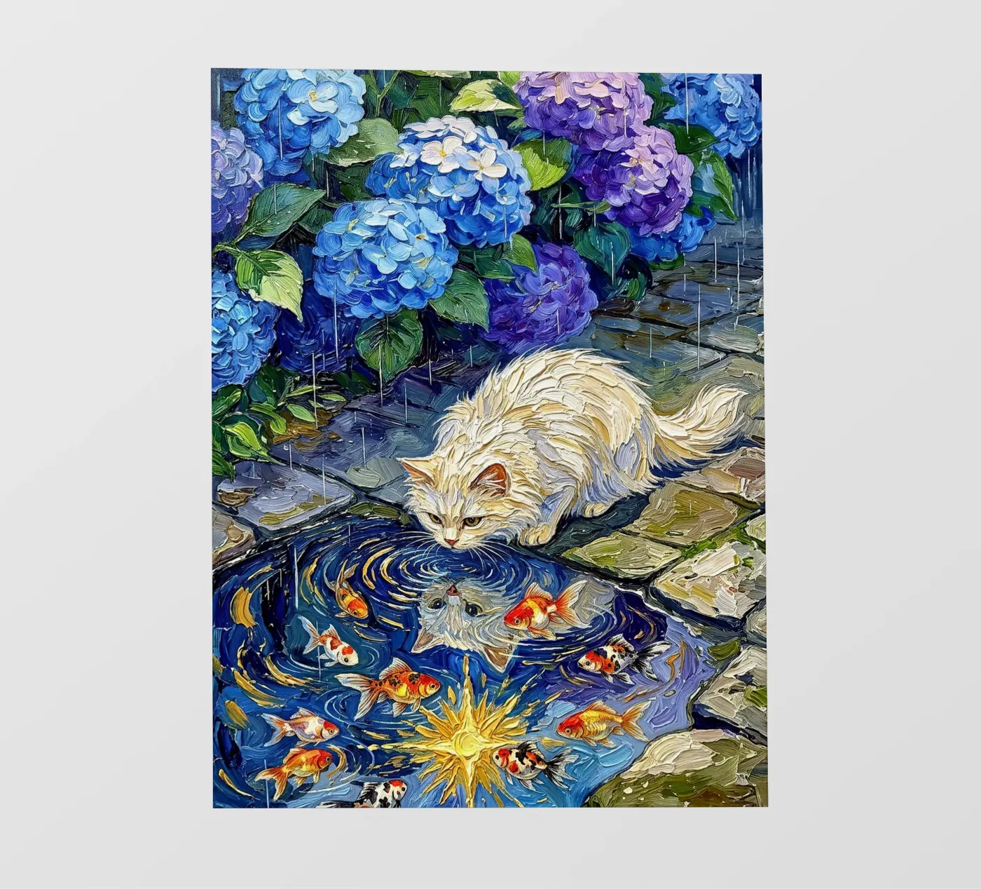 Gedachten op een regenachtige dag fotobehang van FlatPrint Studio