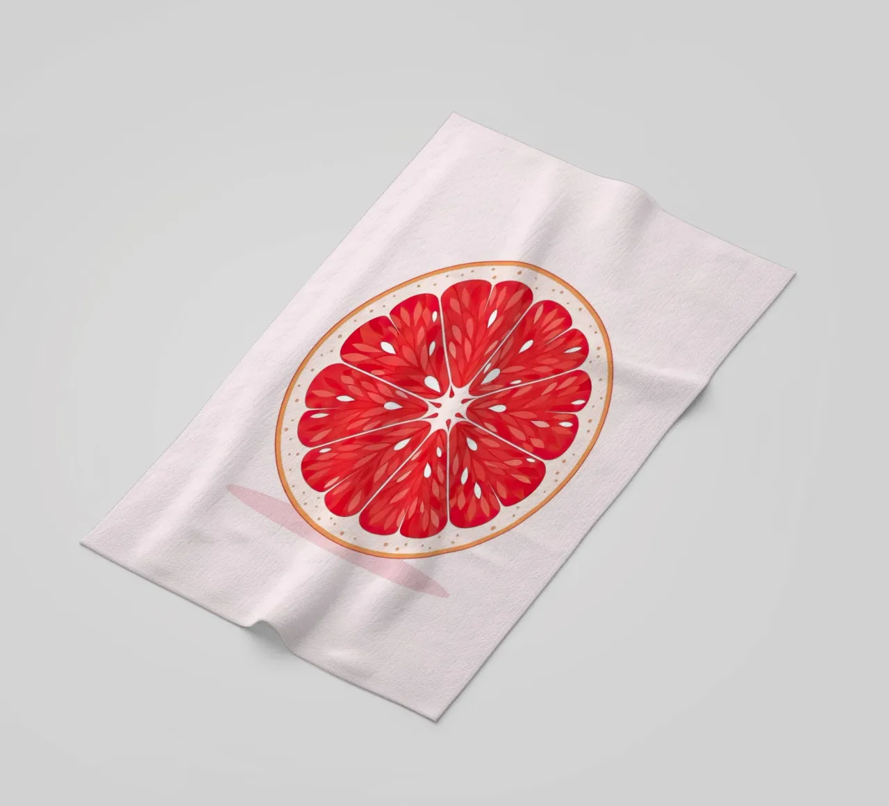 Grapefruit Half telo mare da FlatPrint Studio