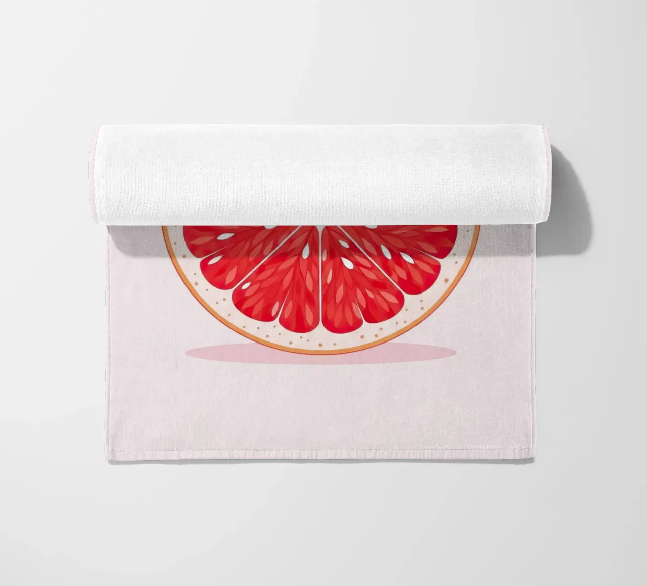 Mezzo pompelmo telo mare da FlatPrint Studio