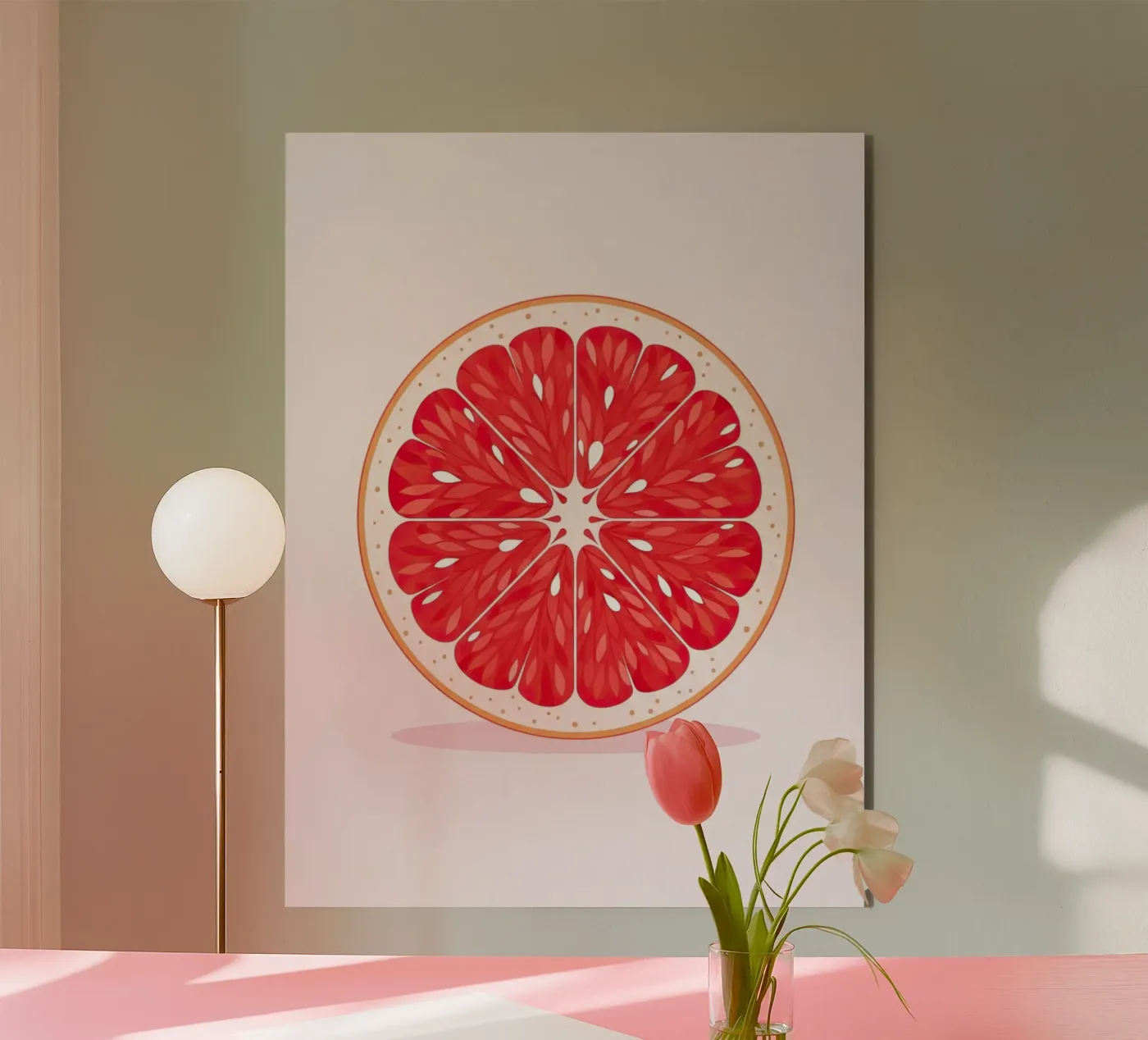 Grapefruit Half forex plate by FlatPrint Studio
