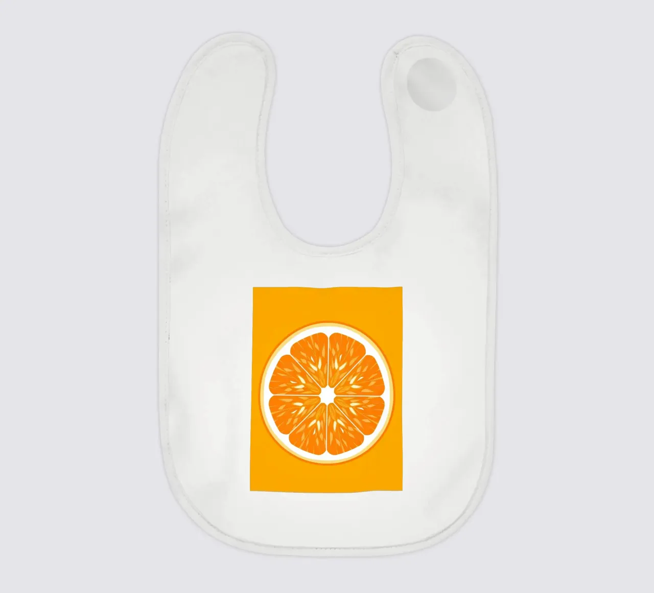 Orange Slice Cross-section bavaglino da FlatPrint Studio