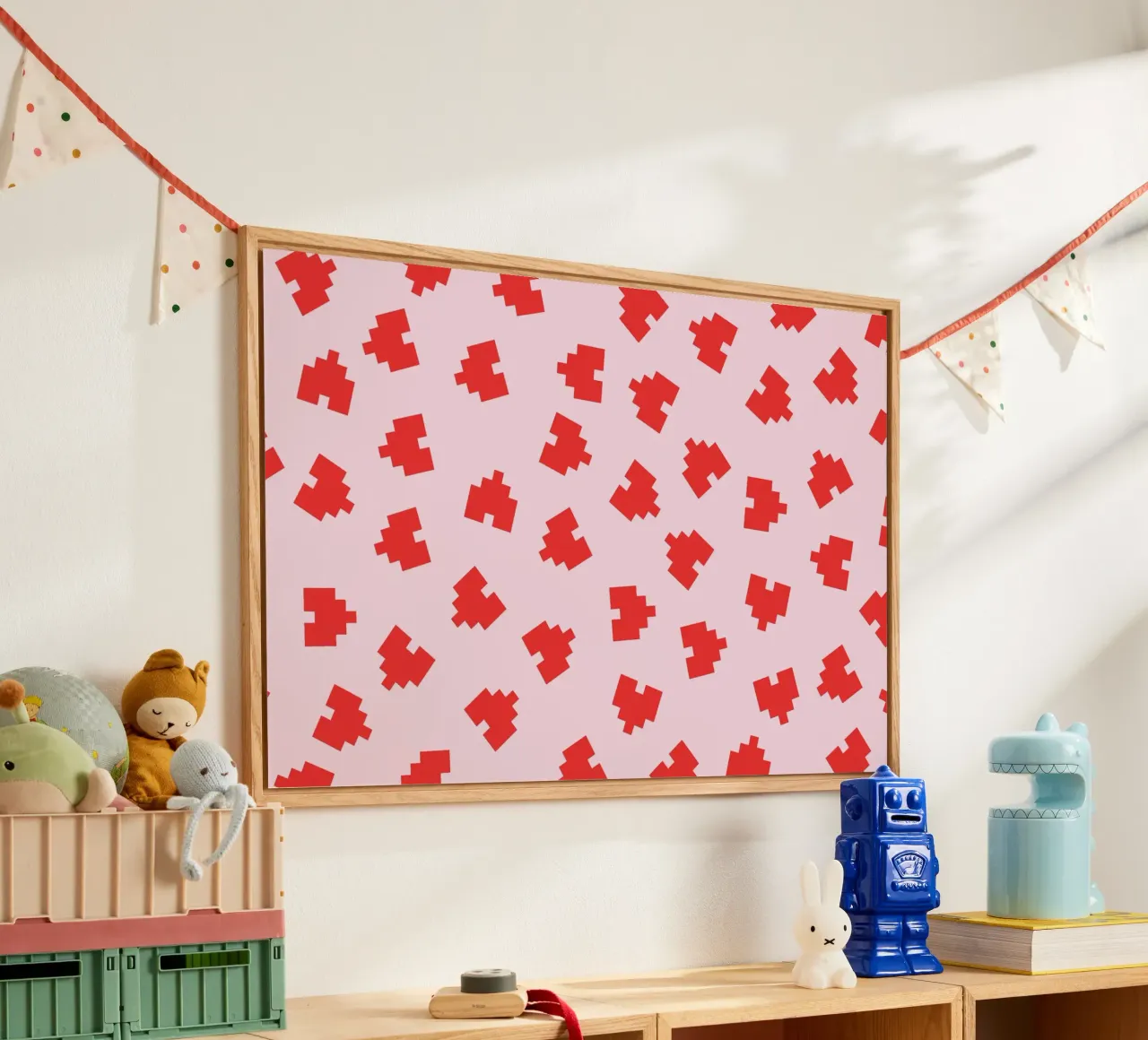 Amore Pixel Rosso plexiglass da Studio Fun Boy