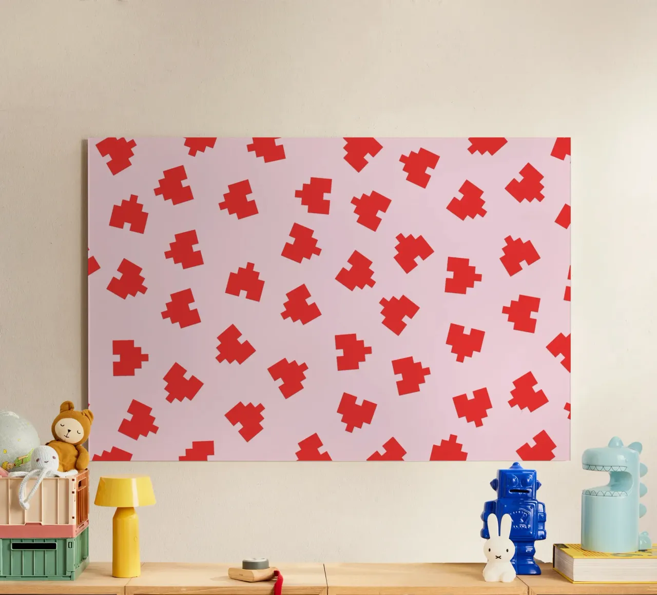 Amore Pixel Rosso plexiglass da Studio Fun Boy