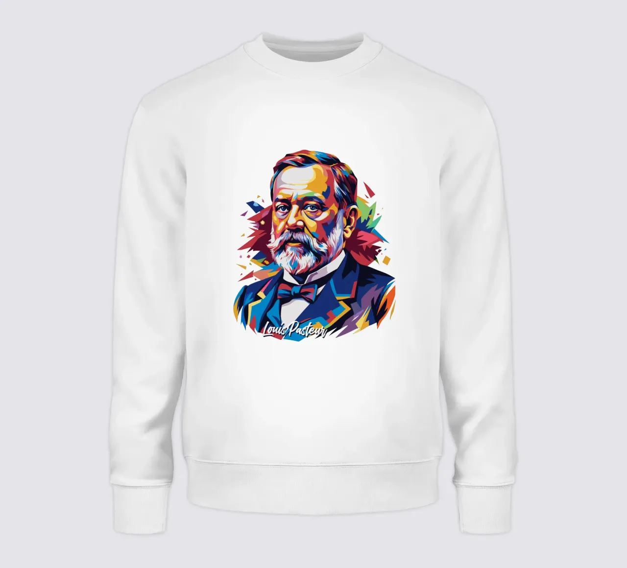 Louis Pasteur in WPAP Pop Art felpa da vectorartnesia