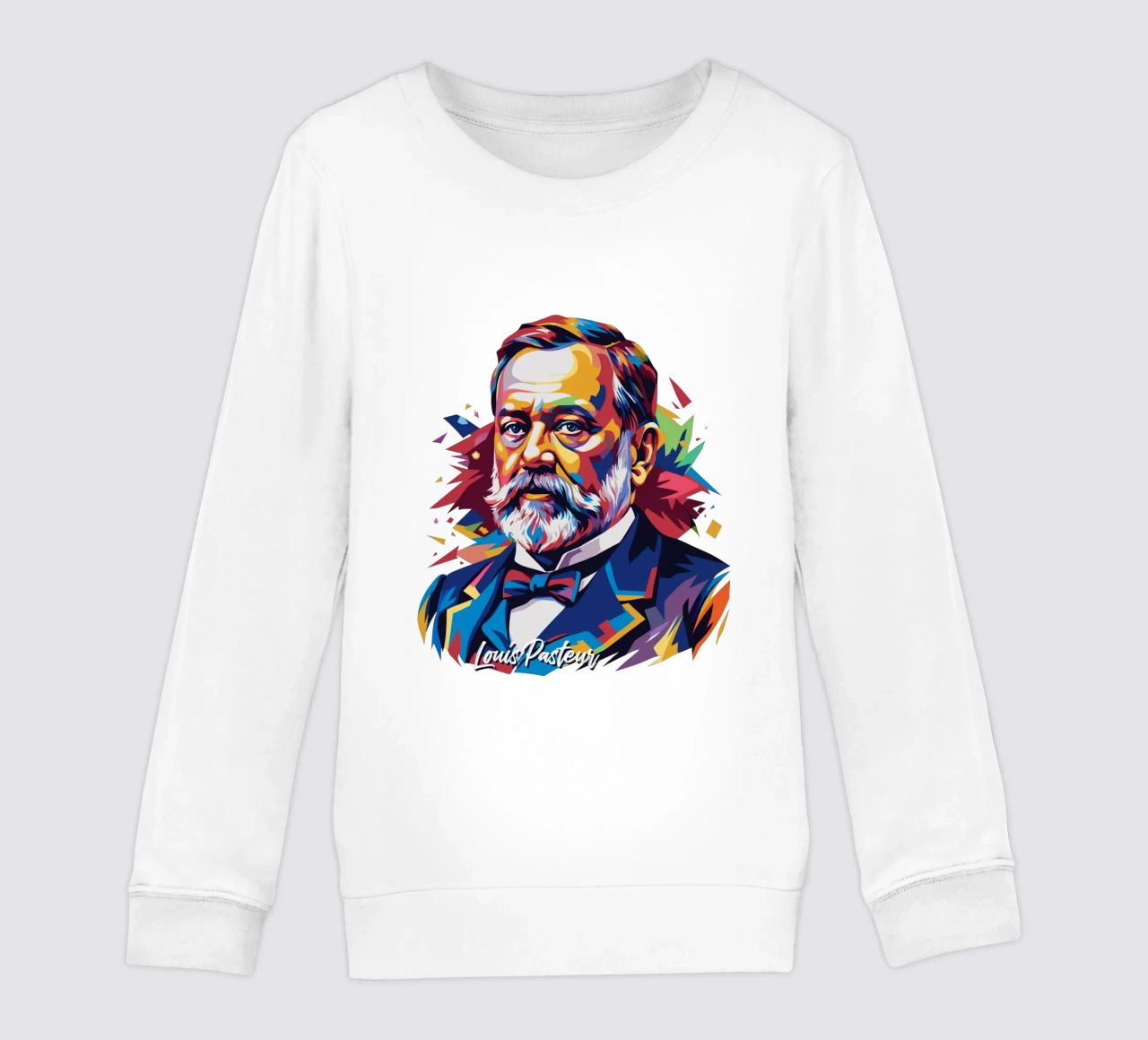 Louis Pasteur in WPAP Pop Art felpa bambino da vectorartnesia