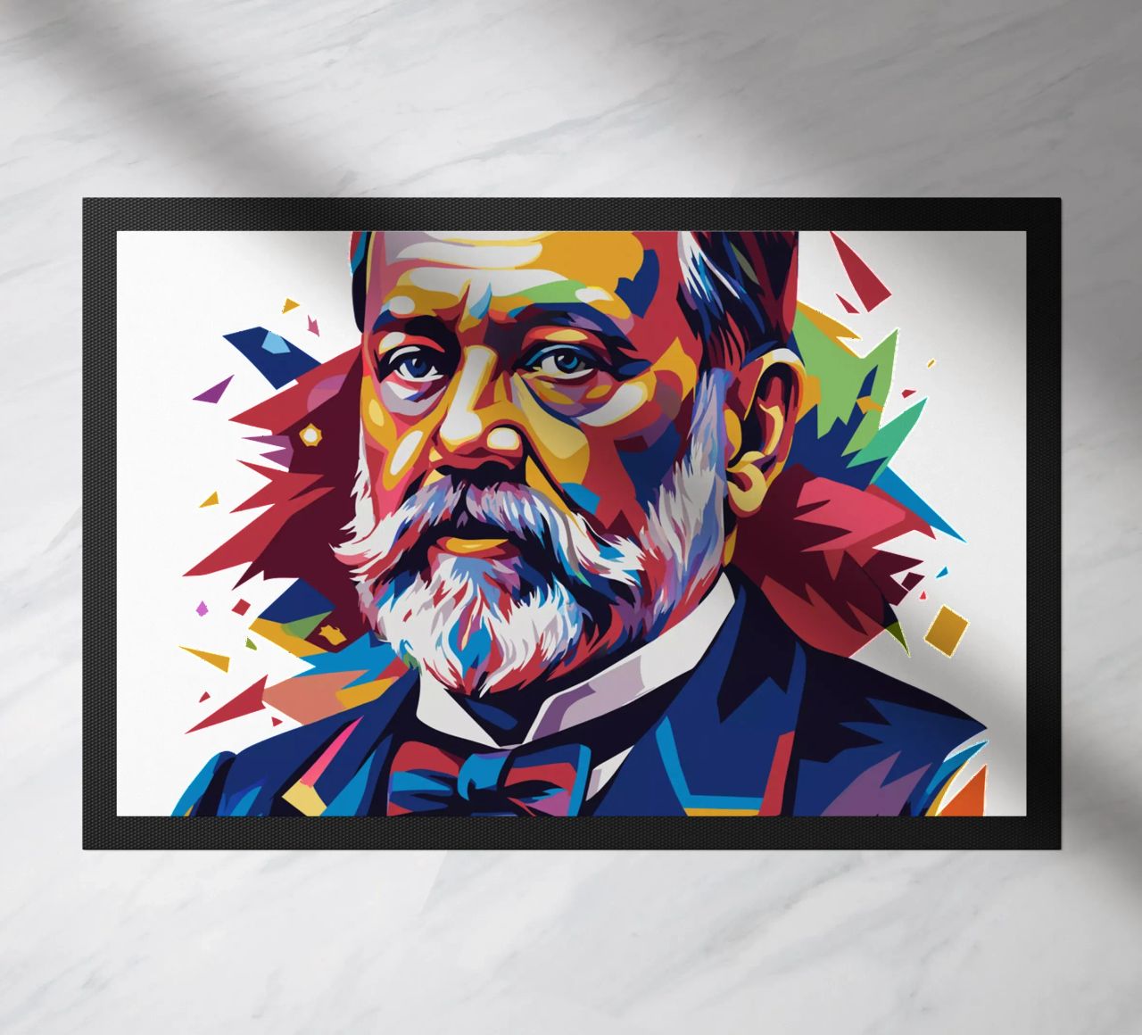 Louis Pasteur in WPAP Pop Art zerbino da vectorartnesia