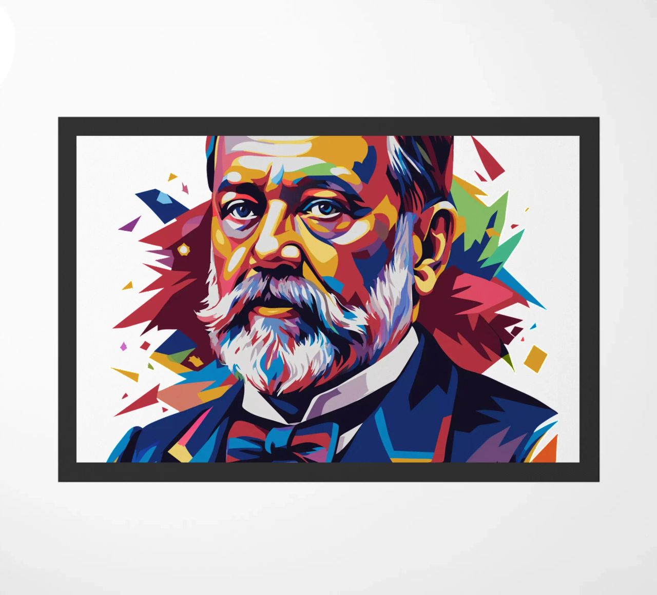 Louis Pasteur in WPAP Pop Art zerbino da vectorartnesia