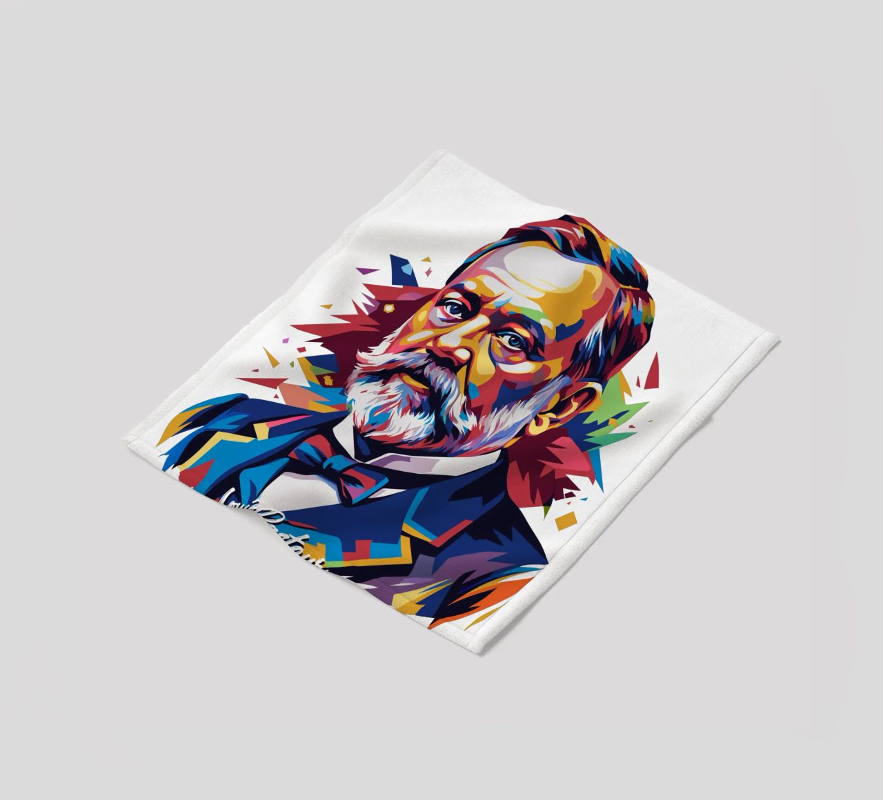 Louis Pasteur in WPAP Pop Art coperta in pile da vectorartnesia
