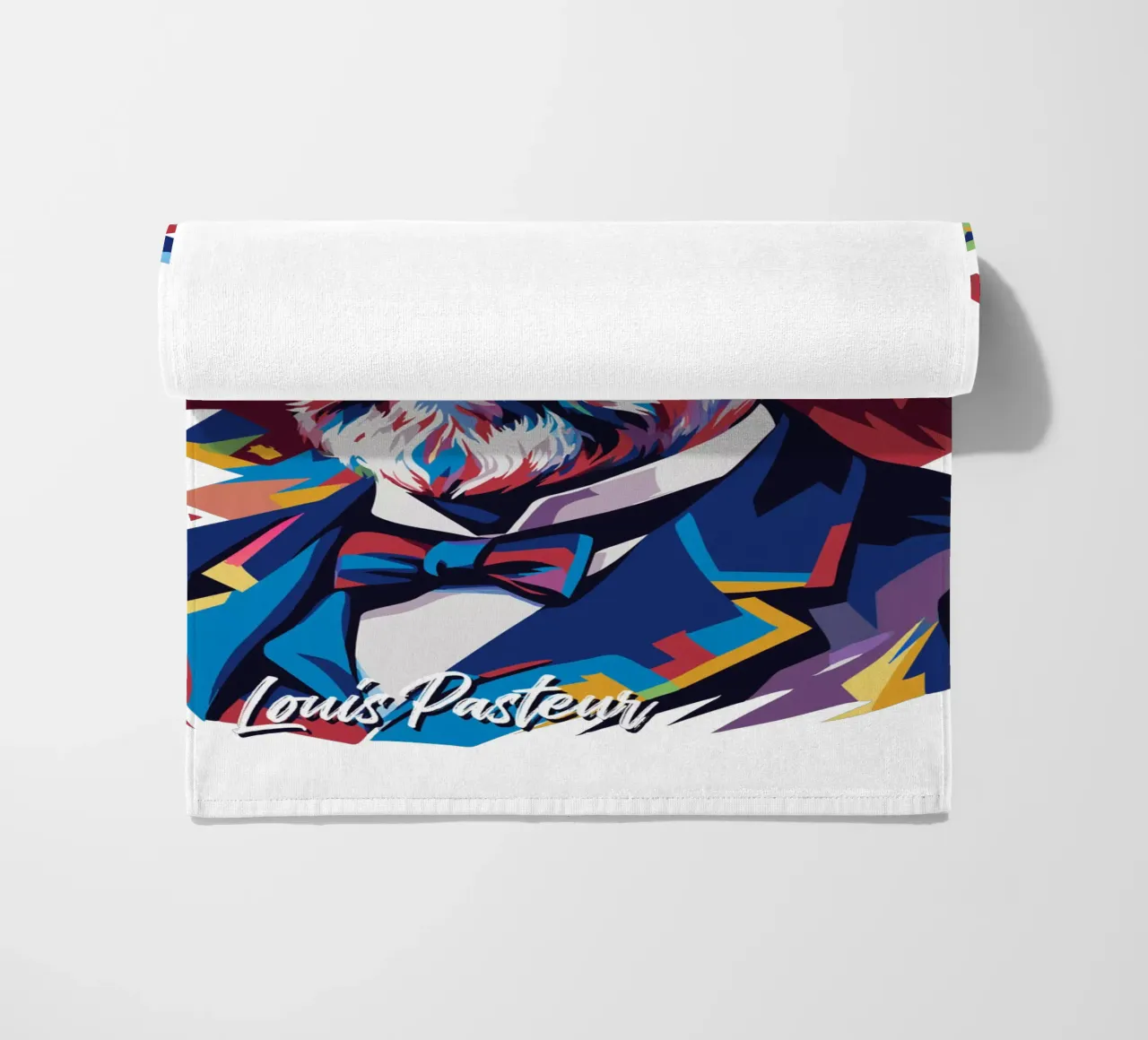 Louis Pasteur in WPAP Pop Art telo mare da vectorartnesia