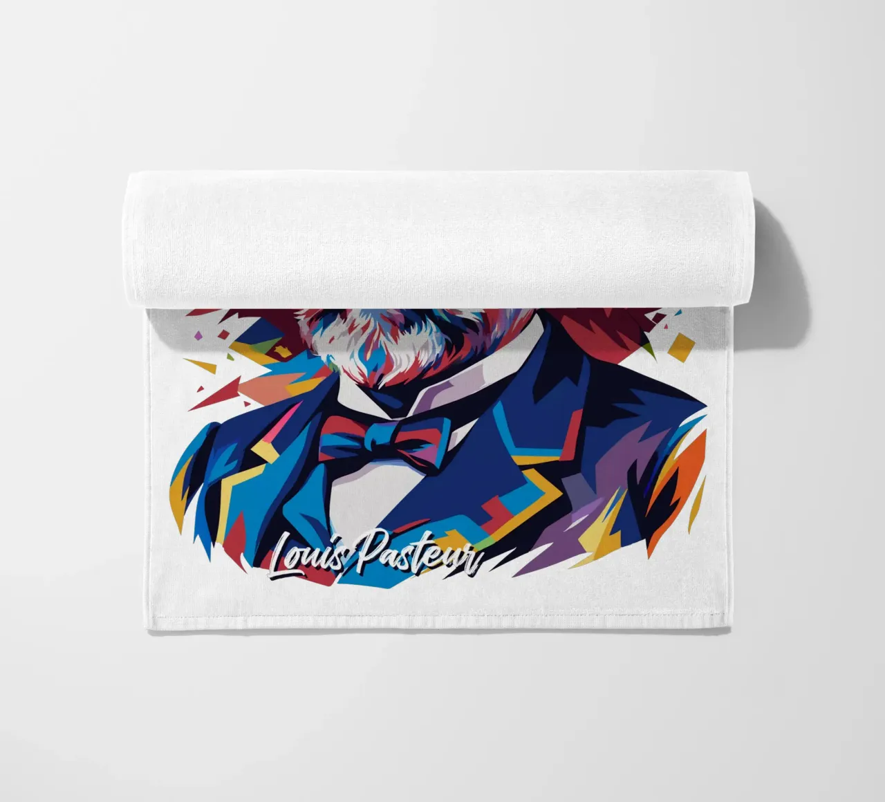Louis Pasteur in WPAP Pop Art telo mare da vectorartnesia