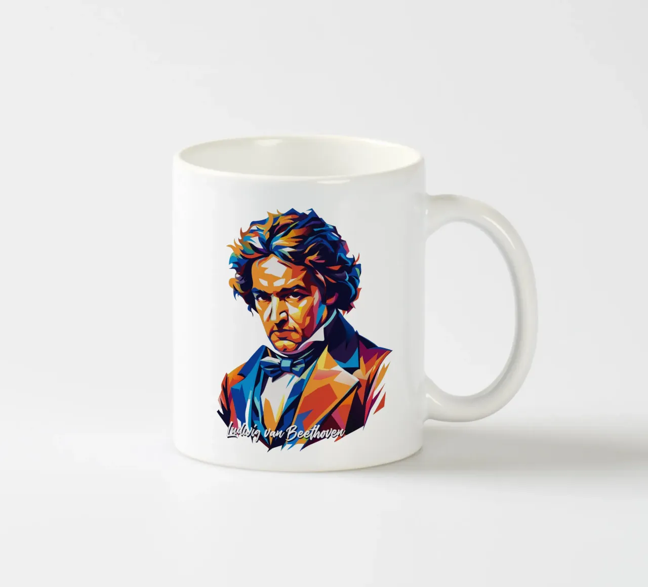 Ludwig van Beethoven WPAP Pop Art tazza in ceramica da vectorartnesia
