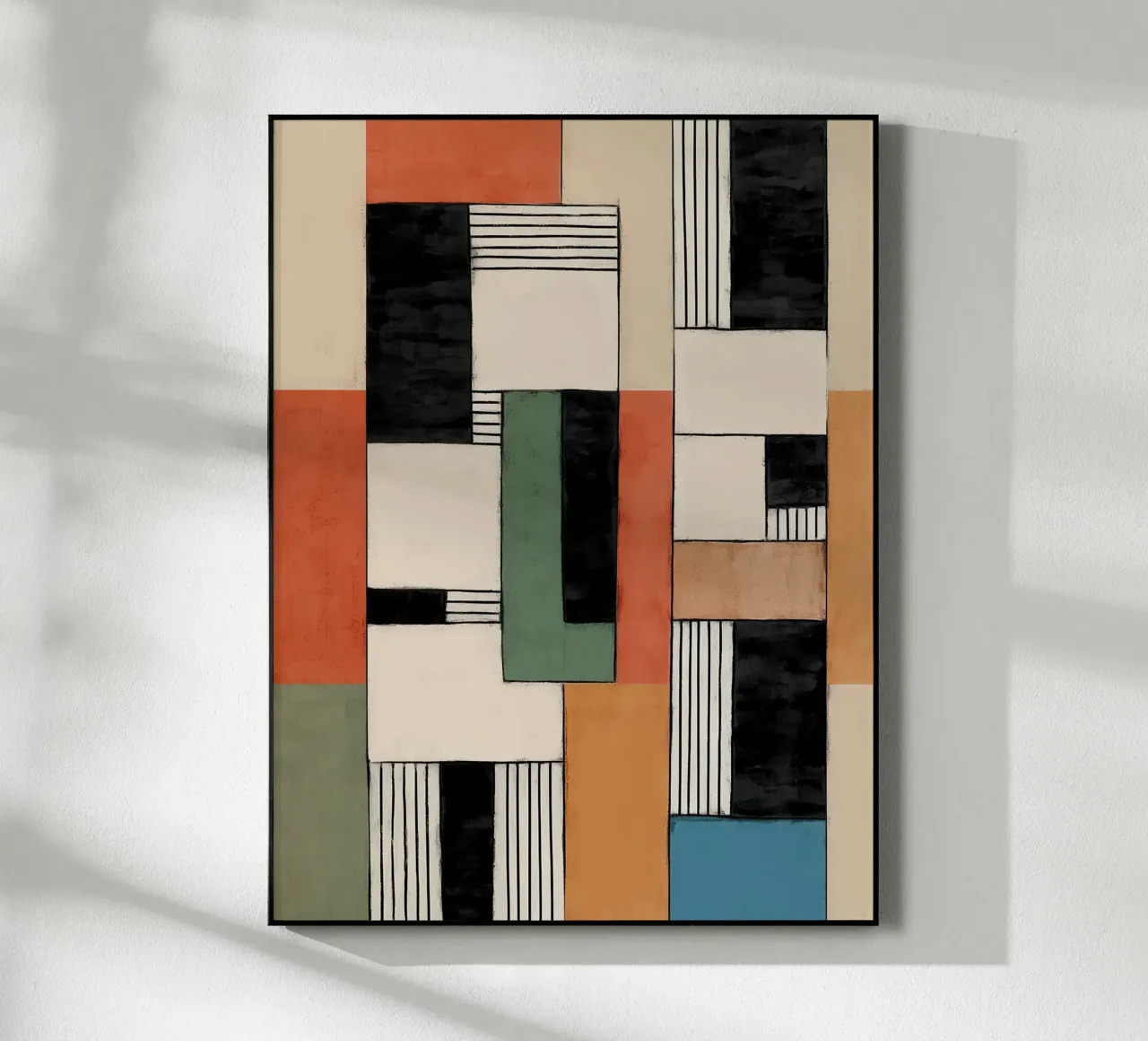 Retro Blocks acrylic glass by Nadjaa