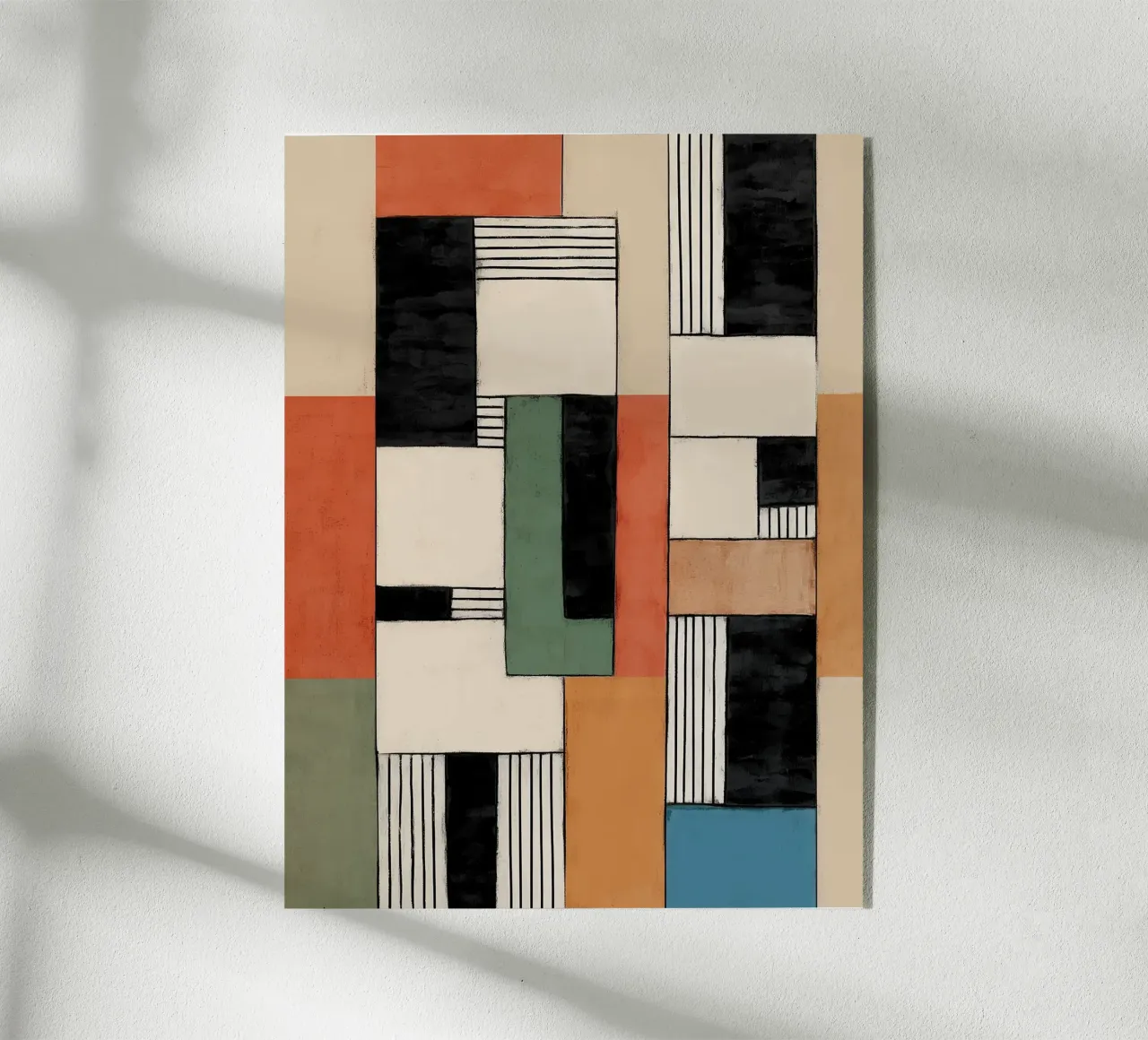 Retro Blocks acrylic glass by Nadjaa