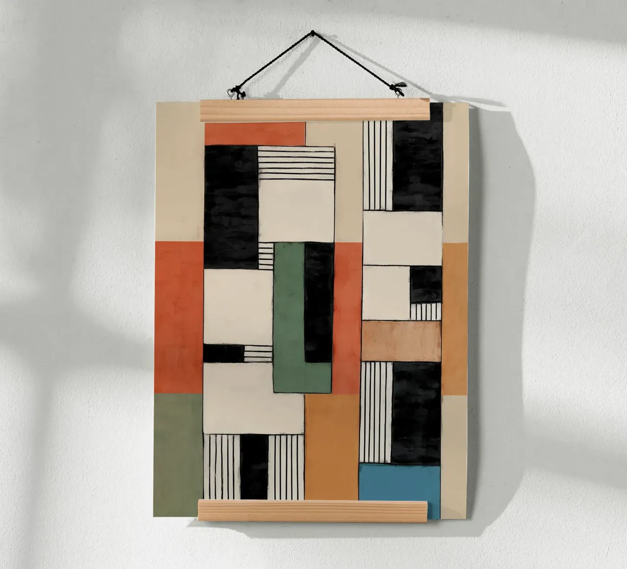 Retro Blocks poster da Nadjaa