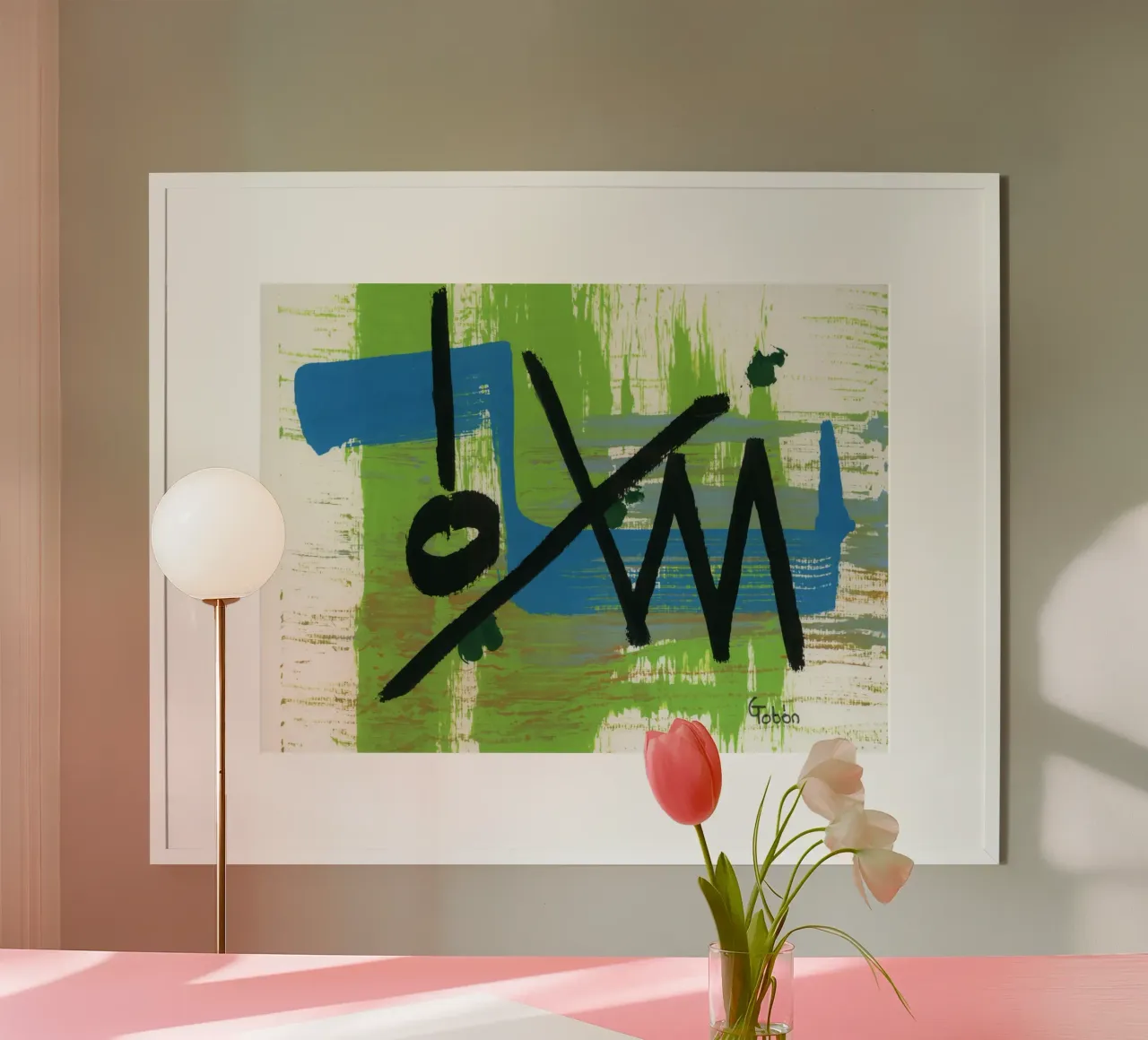 Decostruzione poster con telaio in alluminio da gtobonart