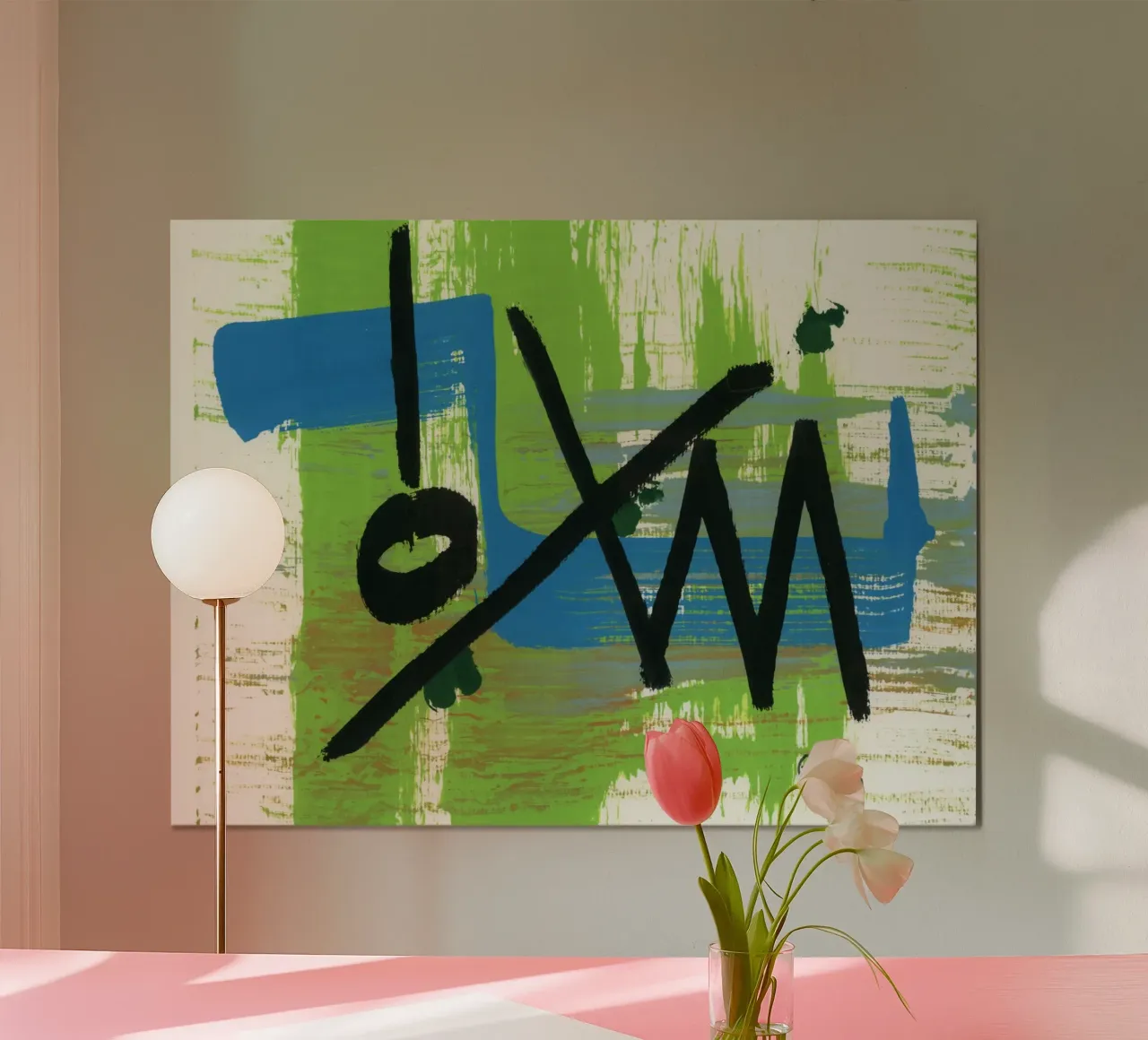 Decostruzione poster con telaio in alluminio da gtobonart