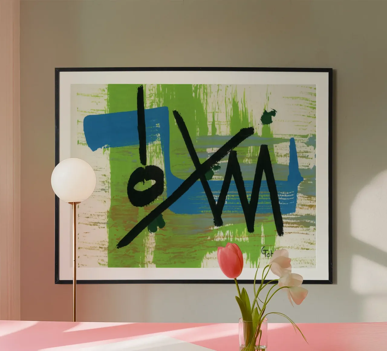 Decostruzione poster con telaio in alluminio da gtobonart