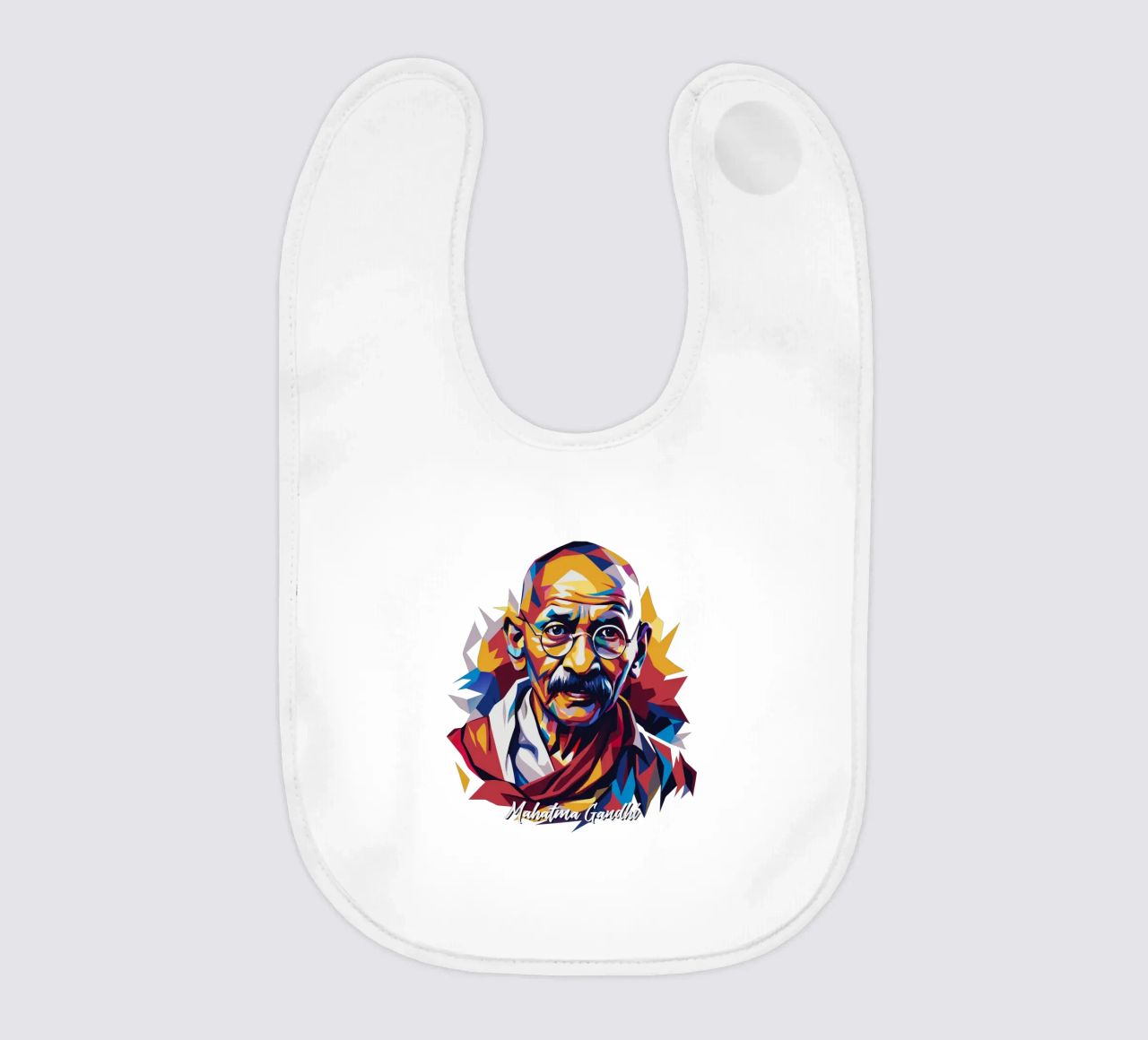 Mahatma Gandhi WPAP Pop Art bavaglino da vectorartnesia